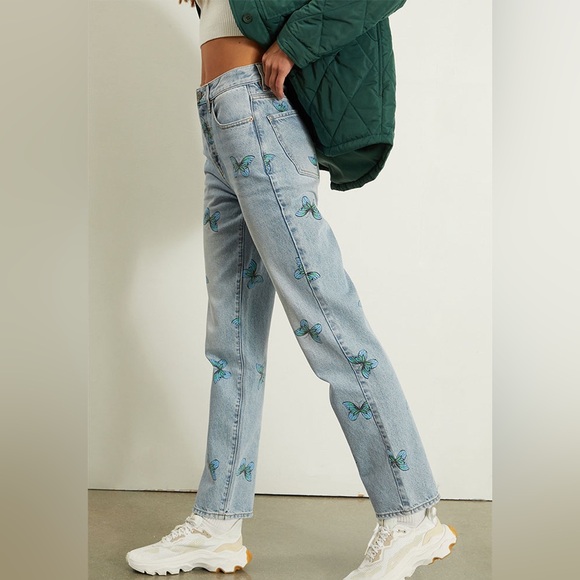 Pacsun Eco Butterfly Print Dad Jeans - Picture 5 of 5